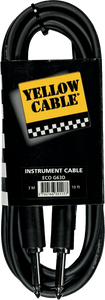 YELLOW CABLE G63D 1/4 molded jack cable 10ft/3m