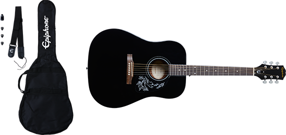 Epiphone akustisk gitar Starling EB, coustic Player Pack Ebony