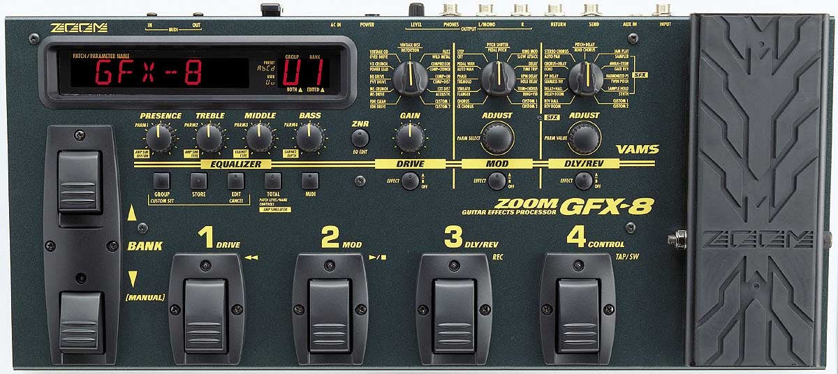 zoom guitar pedal ZOOM GFX8 GUITAR EFFECTS PROCESSOR NOS – Intersalg