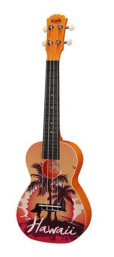 Korala Poly Ukes concert ukulele polycarbonate Hawai orange