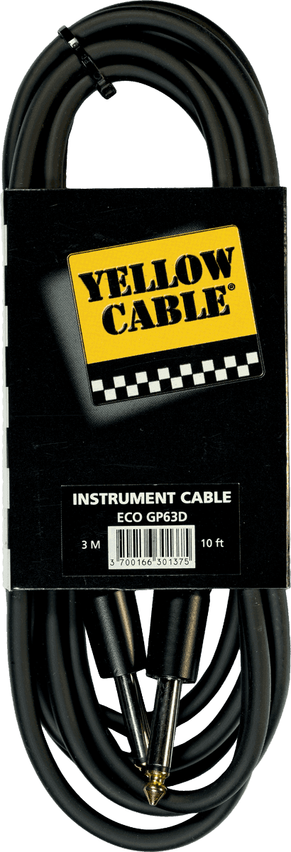 Yellow Cable gitarkabel GP63D NEUTRIK JACK/NEUTRIK JACK 10FT/3