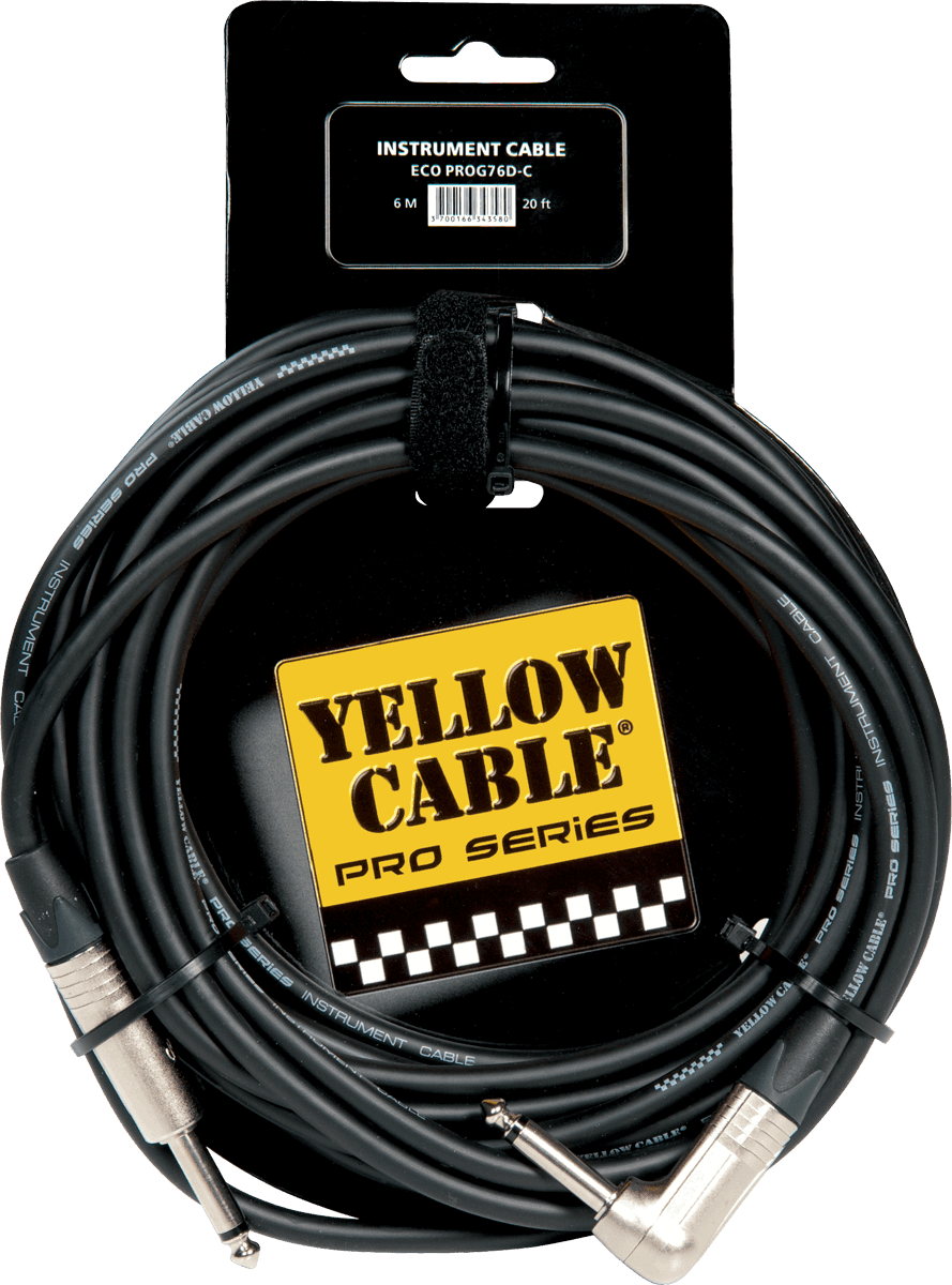 Yellow Cable Gitarkabel ECOPROG76D-C METAL JACK/METAL JACK 20FT/6M