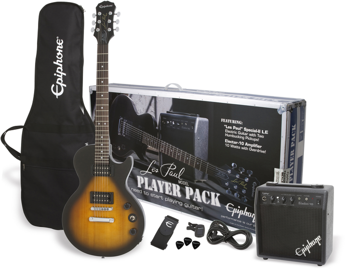 Epiphone Les Paul Player Pack Vintage Sunburst