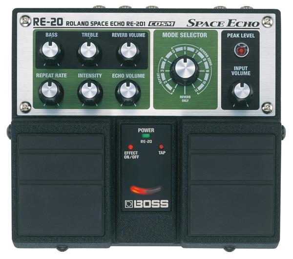 Boss RE-20 Twin pedal, Space Echo