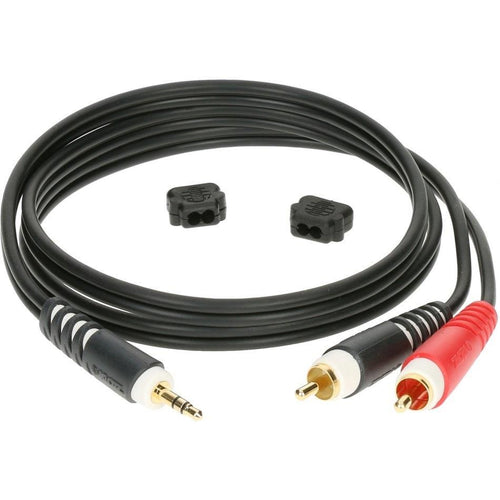 Klotz Y-kabel Stereo Minijack - 2X Phono RCA 2 meter