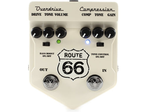 Visual Sound V2 Series V2RT66 Route 66 Overdrive and Compression Guitar Pedal