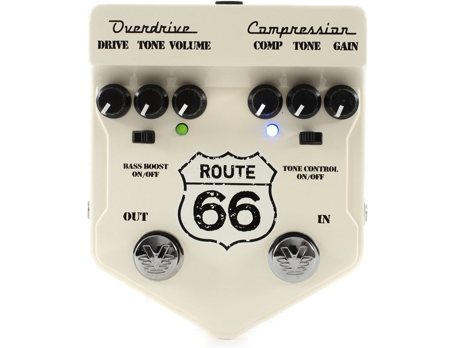 Visual Sound V2 Series V2RT66 Route 66 Overdrive and Compression Guitar Pedal